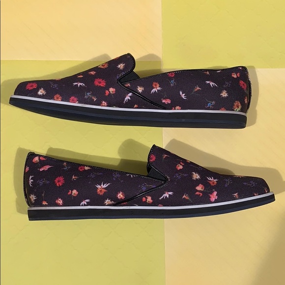 Rebecca Minkoff Shoes - Rebecca Minkoff Floral Black Canvas Shoes 7.5